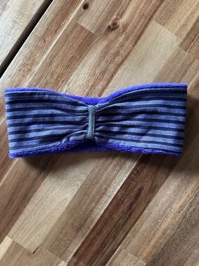 Ivivva Purple and Gray Striped Headband